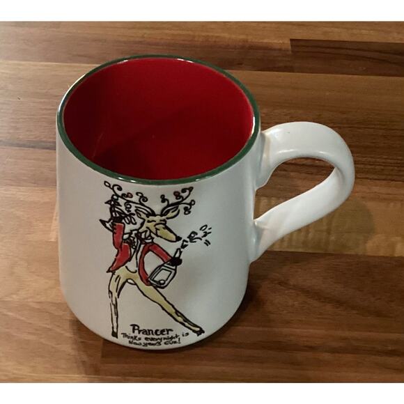 Eli + Ana Rudolph The Red Nose Reindeer PRANCER Reindeer Christmas Mug 2024 - Picture 2 of 9